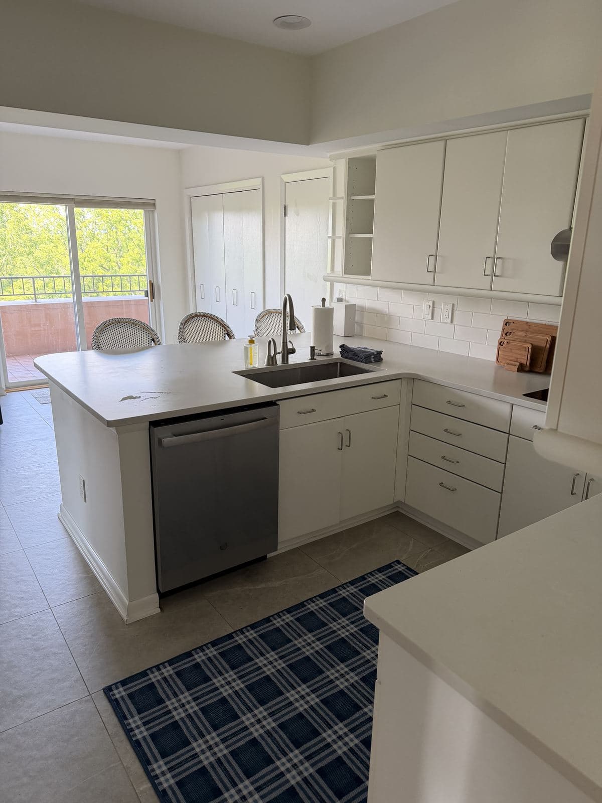 Airbnb turnover — kitchen