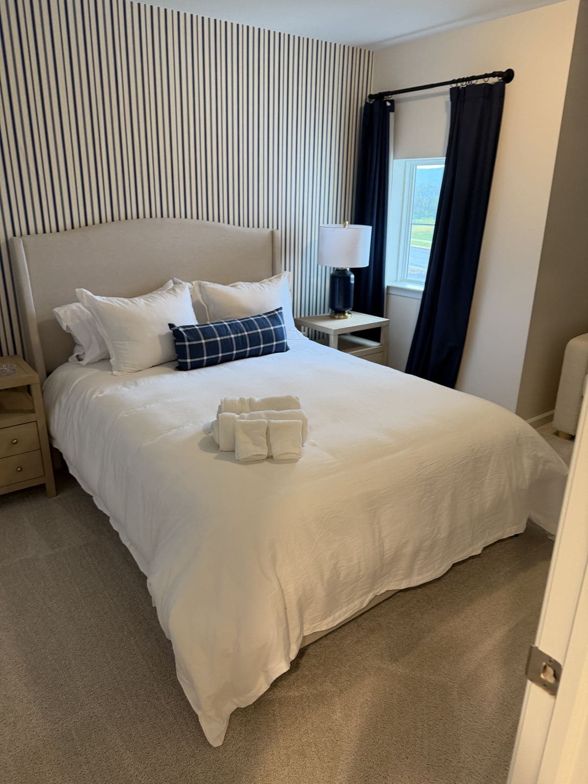 Airbnb turnover — guest bedroom